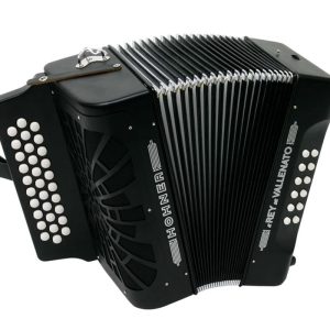 Hohner Acordeon Rey Vallenato GCF Negro
