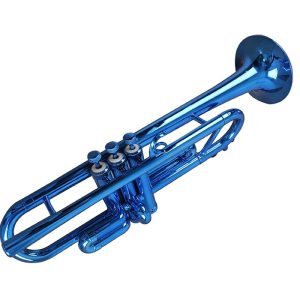 Trompeta azul metalizado