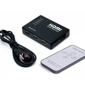 Mini Switch HDMI 5 Puertos con mando