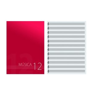 Cuaderno 12 pautas DinA4 Vertical