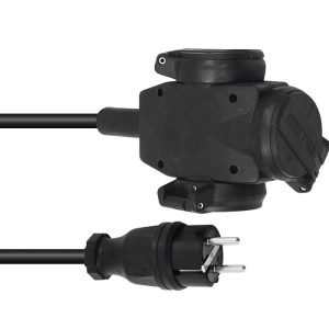 Alargo de corriente 3 tomas 3m