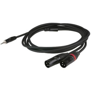 Cable minijack estereo a 2 XLR macho