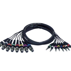 Manguera Multicore 8 Jack-XLR 6m