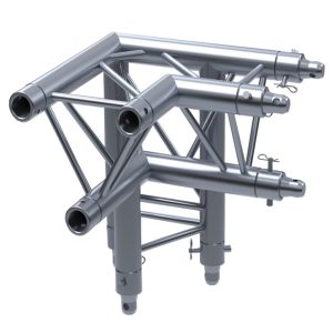 Escuadra triangular 90&ordm; x 25cm con bajante izquierda