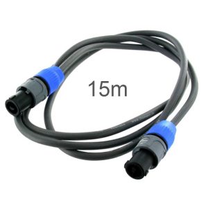 Cable altavoz 2x1.5 Speakon 15m Neutrik