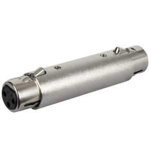Adaptador XLR3 hembra a XLR3 hembra