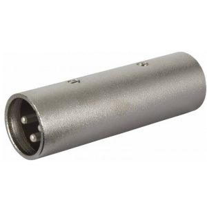 Adaptador XLR3 macho a XLR3 macho