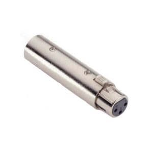 Adaptador XLR3 hembra a XLR 3 macho