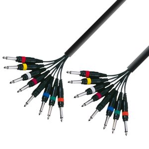 Cables multicore 8 Jack mono a 8 Jack mono