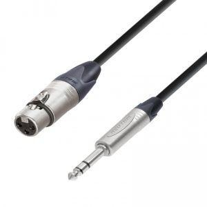 Cable de micro XLR hembra a Jack estereo Neutrik