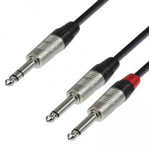 Cable en Y Jack estereo a 2 Jack mono