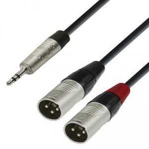 Cable audio 4 Star Minijack estereo a 2 XLR macho
