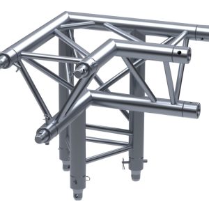 Escuadra triangular 90&ordm; x 30cm con bajante izquierda