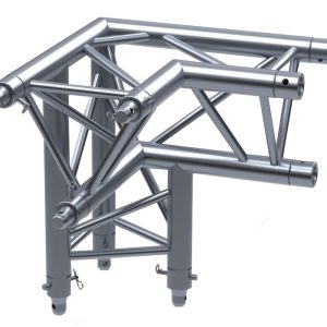 Escuadra triangular 90&ordm; x 30cm con bajante derecha