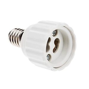 Adaptador Lámparas E14 a GU10