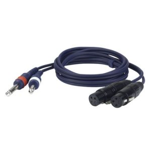 Cable audio 2 Jack mono a 2 XLR hembra