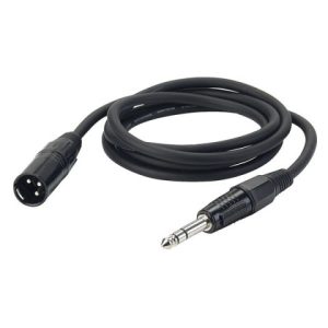 Cable audio Jack est?reo a XLR macho
