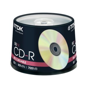 CD TDK 52x Pack 50
