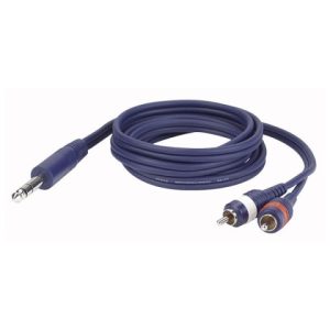 Cable audio Jack est?reo a 2 RCA