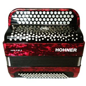 Hohner Acordeon Nova II 80A Rojo