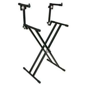 Soporte doble para teclados