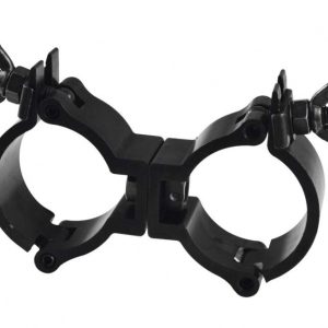 Abrazadera Doble Articulada Negra