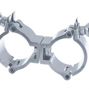 Abrazadera Doble Articulada Plata