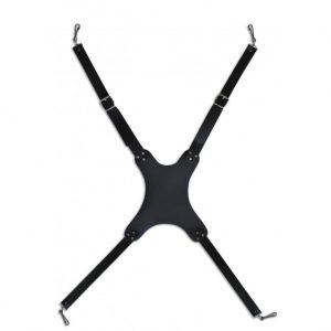 Correa de bombo cruzada